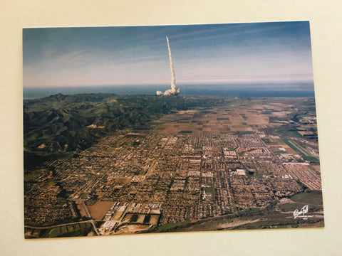 Bruce Fall "Titan IV Missile Launch" - large postcard