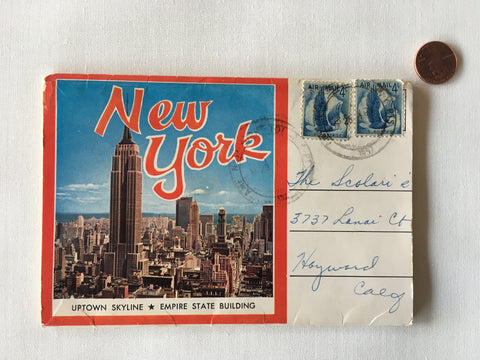 New York fold out postcard souvenir