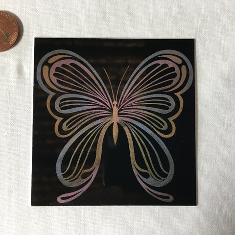 Iridescent Butterfly - Small - Silkscreen on metal