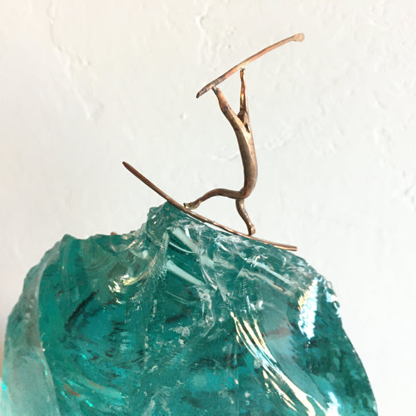 Untitled - Copper and glass sculpture