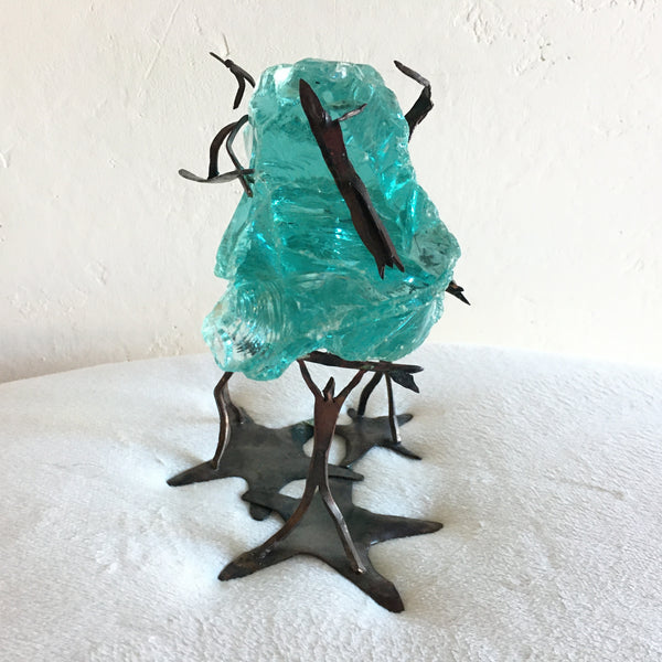 Untitled 2 - Copper and glass sculpture