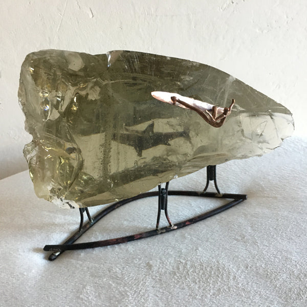 Untitled 3 - Copper and glass sculpture