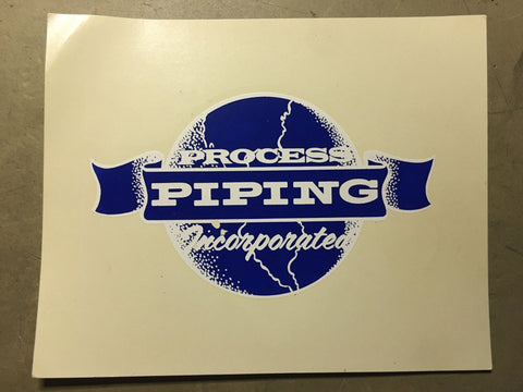 "Process Piping Incorporated" - decal (sticker)