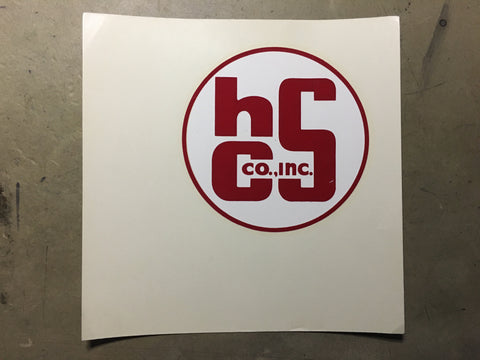 "HCS Co., Inc." - Decal (sticker)