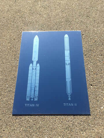 "Titan IV and II" - Screen print