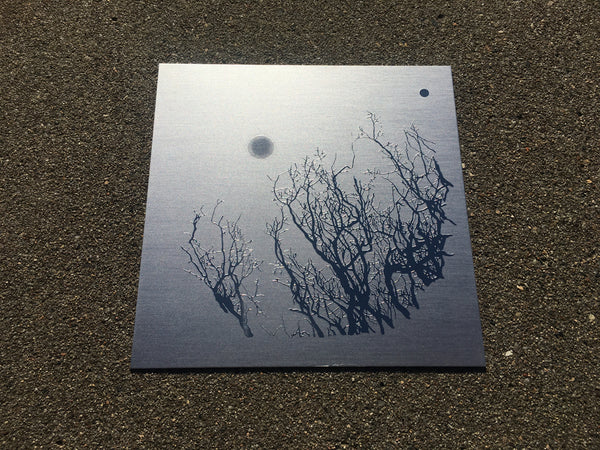 "Almond Tree and Moon" - etched metal serigraph