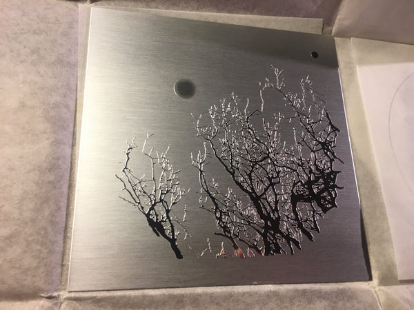 "Almond Tree and Moon" - etched metal serigraph